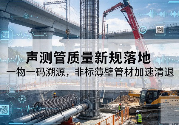 海晏声测管质量新规落地，一物一码溯源，非标薄壁管材加速清退